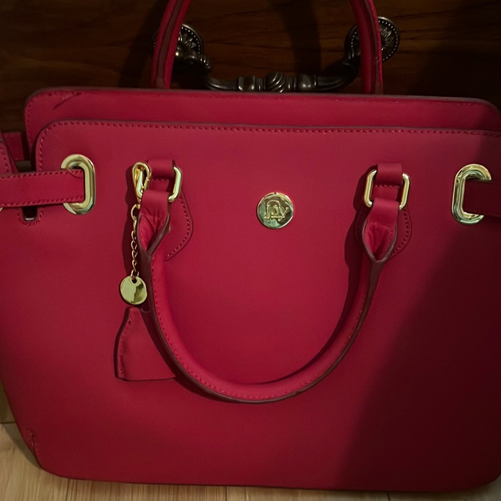 Red Joy clutch purse brand new